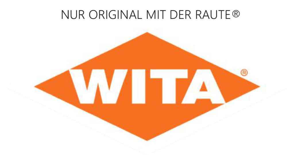Registration of The trademark WITA ® NUR ORIGINAL MIT DER RAUTE